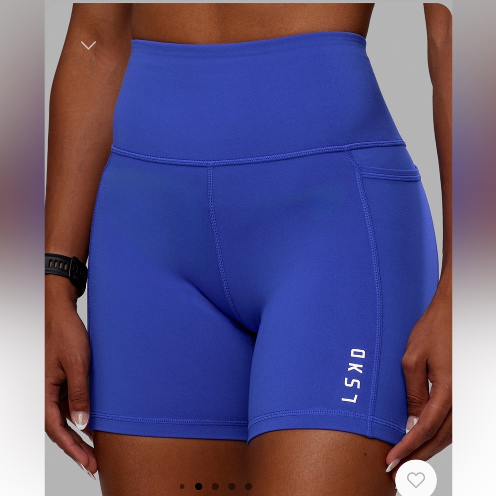 NWOT LSKD Flux mid length shorts (6”) with side pockets - power cobalt, size xs
